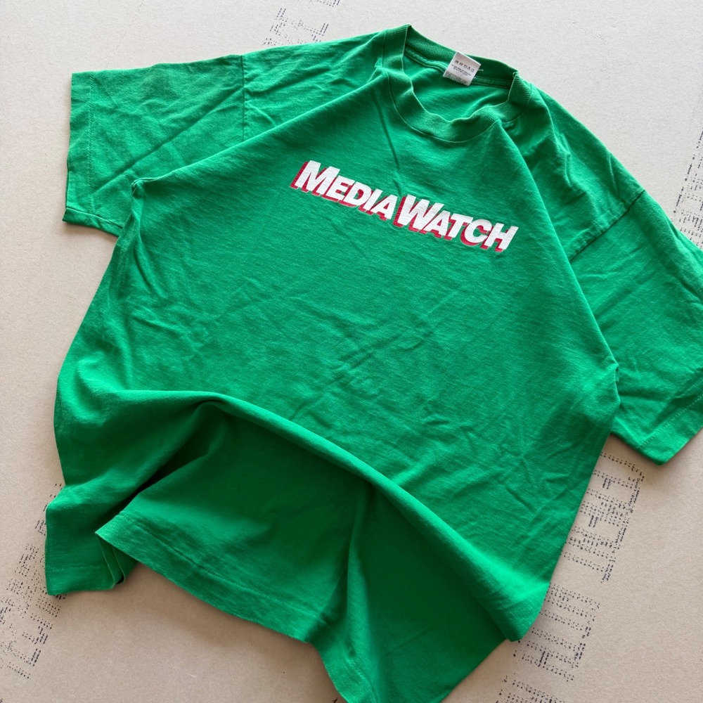 Vintage 90s Rare Mediawatch Promo T-shirt